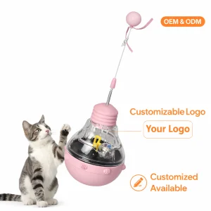 Interactive Cat Toy with LED Ball and Catnip
