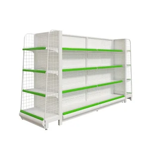 Heavy Duty Double-Sided Pharmacy Display Stand Pharmaceutical Square Cabinet Shelf for Drug Storage and Display