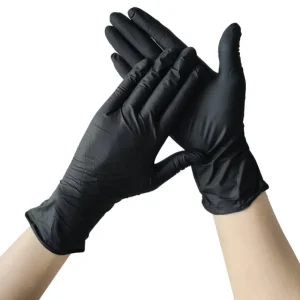 Multi Purpose High Friction Black Disposable Nitrile Household Glove