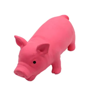 Non-Toxic Latex Pig Shape Oink Dog Toys Squeaky Toy for Dogs