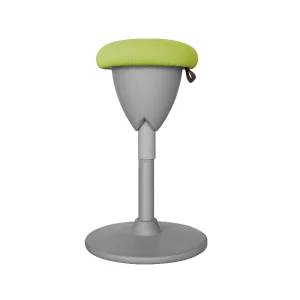 High Quality Fabric Heated Adjustable Swivel Ergonomic Custom Logo Office Sit Stand Stool Balance Wobble Chair