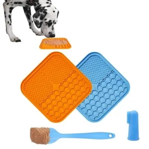 Venta directa de fábrica de alfombrillas de silicona para perros personalizadas y adorables, con alimentación lenta y ventosas antideslizantes para la pared
