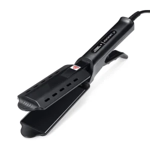 Ceramic Tourmaline Steam Hair Straightener Curling Iron Electric Household Flat Iron with Temperature Regulation Widening Plate