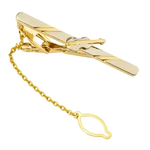 ODM Factory Hot Selling Novelty Gold Plated Business Men Brass Metal Guitar Design Tie Clips TL0005 Suppliers, Factories