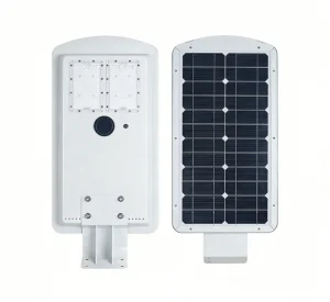 LY IP67 Solar Battery LED Street Light with 6000K Color Temp 120 Beam Angle Remote Control CE Certified 1-Year Warranty