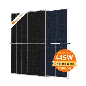 440W, 445W, 450W Conjunto de Paneles Solares de Doble Cristal Monocristalino de Alta Eficiencia y Precio del Módulo de Panel Solar Fotovoltaico
