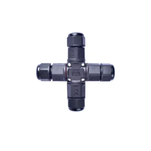 IP68 Serie XL Iluminación LED Exterior 4way Conectores Impermeables Tornillo Cableado