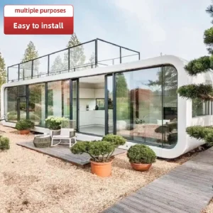 Casa Modular Moderna 20FT Casa Móvil Inteligente Cabina de Manzana Contenedor para Dormir