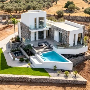 Modern Luxury Portable Homes Prefab Smart House 3 Bedroom Villa Heavy Steel Structure Prefab House Prefabricated House