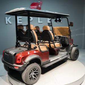 Kepler Foldable Electric Golf Cart Lightweight Aluminum Alloy 4-Seater with Charging Indicator Golf Club Cart