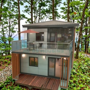 Factory Customized Container Steel Structure Luxury Prefabricated House Prefab Villa with CE