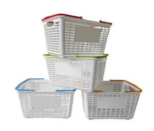 Eco-Friendly Plastic Shopping Baskets