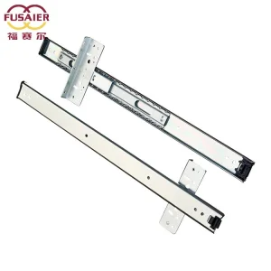 35mm Width Pocket Door Ball Bearing Zinc Plated/Black Drawer Slides