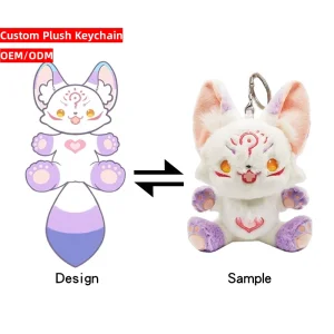 OEM ODM Anime Kawaii Cute Mini Toys Stuffed Keychain Plush Toy Custom Plush Keychain