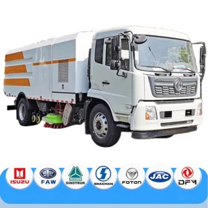 Multi-Function 5 Ton Dongfeng Road Sweeper Truck 6 Wheel 190HP for Municipal Cleaning Street Sweeper Truck