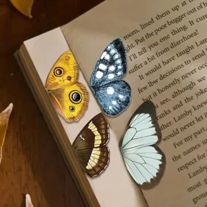 علامات كتاب مغناطيسية على شكل فراشة