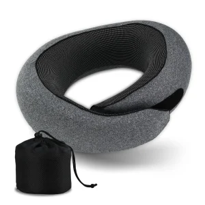 Custom Logo Washable Soft U-shaped Car Travel Pillow Memory Foam Neck Pillow for Traveling Neck Supported Travel Pillow