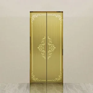Electric Mirror Etching Stainless Steel Villa Home Panoramic Freight Cargo Car Goods Residential Sightseeing Elevator
