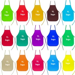 Custom Logo Print Eco-Friendly Disposable Non Dirt Resistance Woven Kids Art Apron for Painting