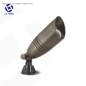 Low Voltage Lt2105 Brass Spot Light with Free Stake for Landscape Lighting