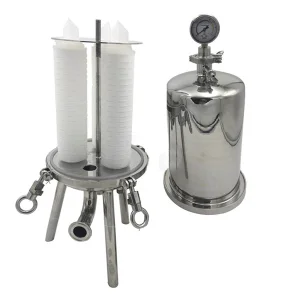 Floor Standing Type Sanitary Grade Stainless Steel 316L 10/20 Inch Single Fluid Filter Housing with 226 Connection