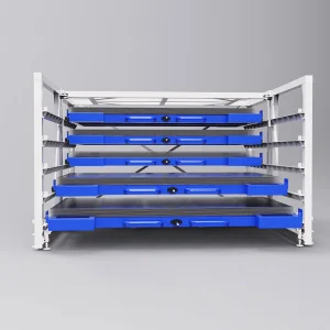 Innovative Smartslide Shelves for Efficient Electric Sheet Metal Storage