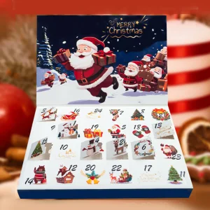 Holidaypac Christmas Countdown Empty Surprise Mystery Gift Box 24 Days of Christmas Advent Calendar Packaging Blind Box