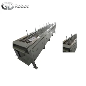 Linha de Transportador Automático em Aço Inoxidável, Estrutura Resistente à Corrosão e Higienica para Processamento e Embalagem de Alimentos