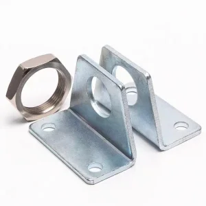 Industrial Metal Angle Strut Channel Base Plate with Triangle Bracket Floor Mounting MEP Support Systems