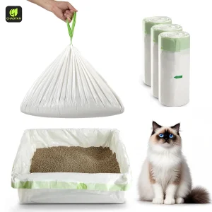 Sacos de Descarte para Lixo de Gato à Venda por Atacado, Eficientes em Custo, Compatíveis com Forros de Caixa de Areia Automática, Sacos Pesados e Extra Grossos 3-10 Galão