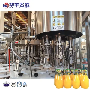 Automatic Glass Bottle Rinsing Capping Screw Cap Ropp Aluminum Capper Filling Machine for Juice and Water with High Quality