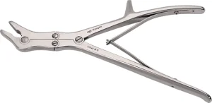 Basic General Orthopedic Surgical Instrument Lateral Curvature Double Joint Bone Rongeur for Bone Surgery