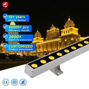 Professional IP65 DMX RGBW LED Linear Washer Light Aluminum Outdoor High Brightness Water Resistant Hotel Wall Washer