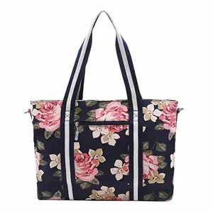 Bolsa de Laptop ao Ar Livre em Lona com Múltiplas Impressões, Bolsa Mensageira Slim para Mulheres