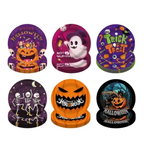 Conjunto de Talheres Personalizados para Halloween, Decoração para Festas, Pratos de Sobremesa, Guardanapos/Copos e Utensílios