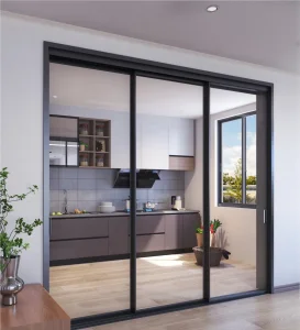 Baiyiyuan Factory Modern Home Apartment Customized Impact Resistant Hurricane Metal Aluminum Sliding Glass Door