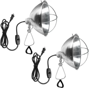 Deluxe Clamp Lamp Light with 10.5 Inch Adjustable Aluminum Reflector