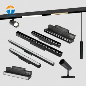 New Design 48V Dc Linear Magnet Rails Ceiling Strip Small Suspended Lighting TUYA Dimmable LED Magnetic Track Lights on a Magnet