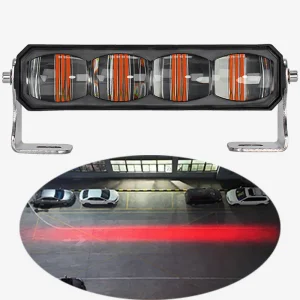 36W LED Crane Overhead Linear Warning Light Red Zone Light High Power Red Blue Area Safety 10-80V Machinery Auxiliary Lights