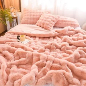Sophisticated Rabbit Fur Bedding Collection for Elite Comfort