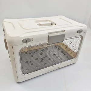 Transparent Panel Foldable Eco-friendly Four-wheel Pet Air Carrier