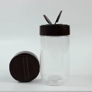 Pet Plastic Seasoning Bottle Salt and Pepper Bottle Jar Kitchen Plastic Spice Shaker Bottles