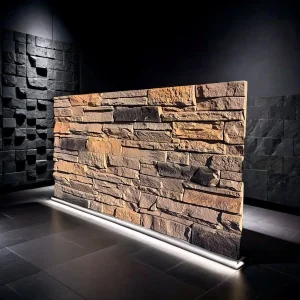 3D Faux Stone Panel