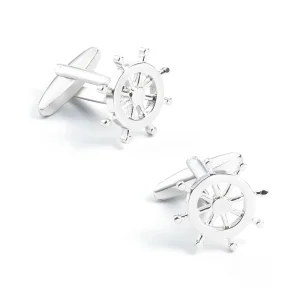 Custom Sailing Anchor Cuff links for Men Silver Tuxedo Shirt Cuff links Business Wedding Cuff links CL0270-S Manufacturers, Company