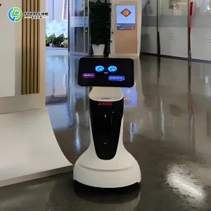 Multilingual Interactive Intelligent Service Reception Assistant Welcome Humanoid Service Robot