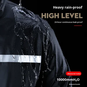 Men s Extra Large Raincoat and Pants Set Split Type Waterproof Hooded Camouflage for Special Takeaway Riders