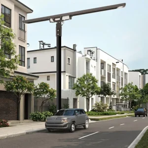 120W Waterproof IP65 High Lumen Bridgelux Solar LED Street Lamp Outdoor Microwave All in One Integrated Solar Street Light