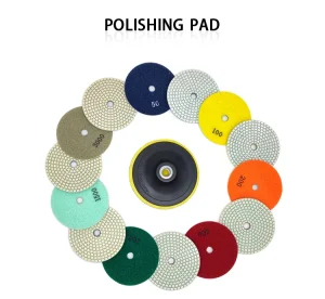 Disco de pulido de diamante flexible para suelo de concreto, granito, porcelana y piedra