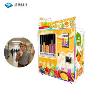 Multi-Payment Integrated Smoothie Vending Kiosk Supports QR Code  Card  Coin & Banknote  Global Currency Ready