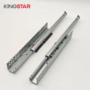 KINGSTAR Two-section Hidden Drawer Slide Bolt Pin Two-Fold for Kitchen Bedroom Drawers Push Open Concealed Design